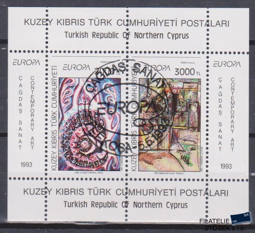 Turecký Kypr známky Mi Blok 12