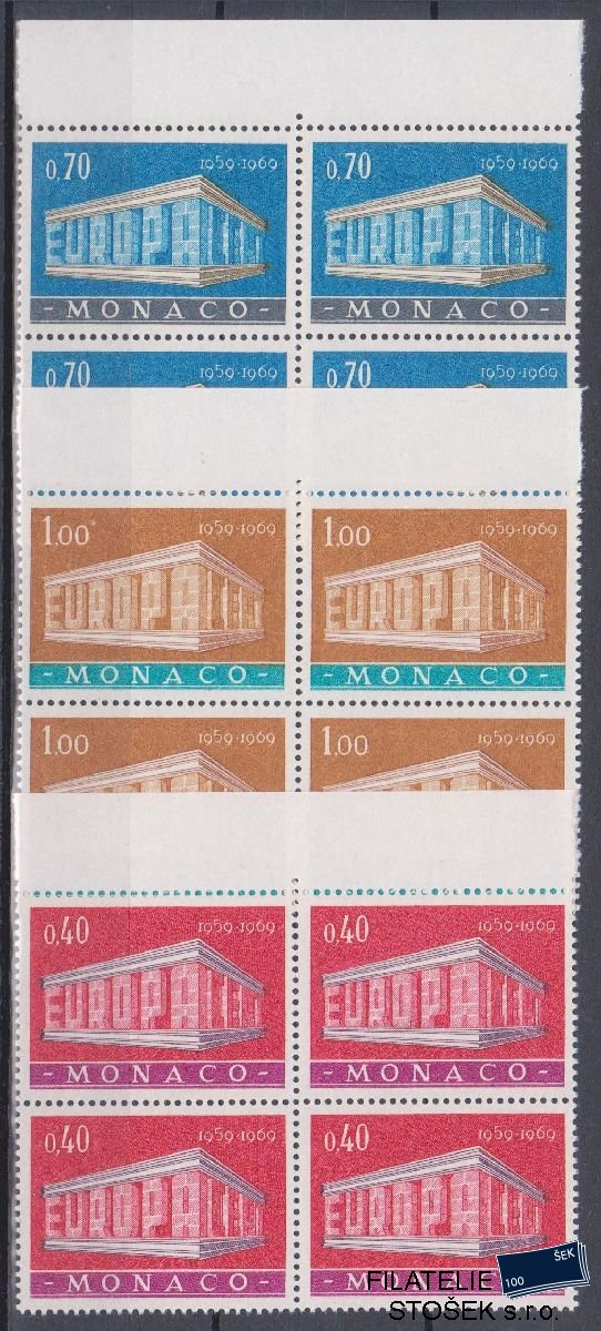 Monako známky Mi 929-31 4 Blok