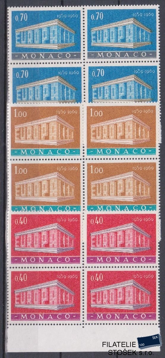 Monako známky Mi 929-31 4 Blok