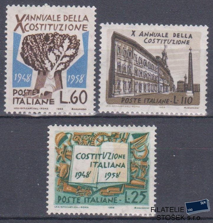 Itálie známky Mi 1007-9