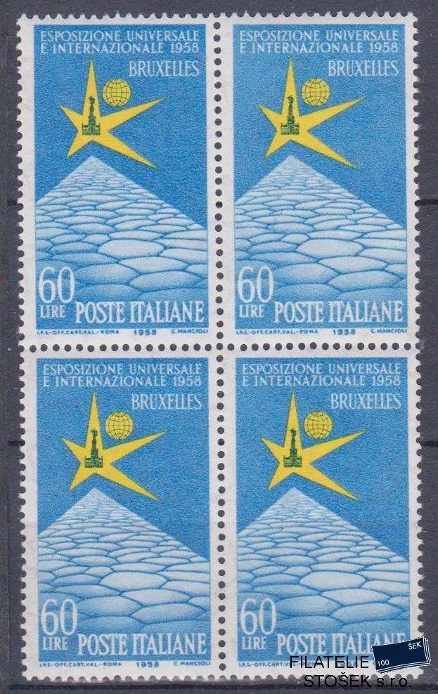 Itálie známky Mi 1010 4 Blok