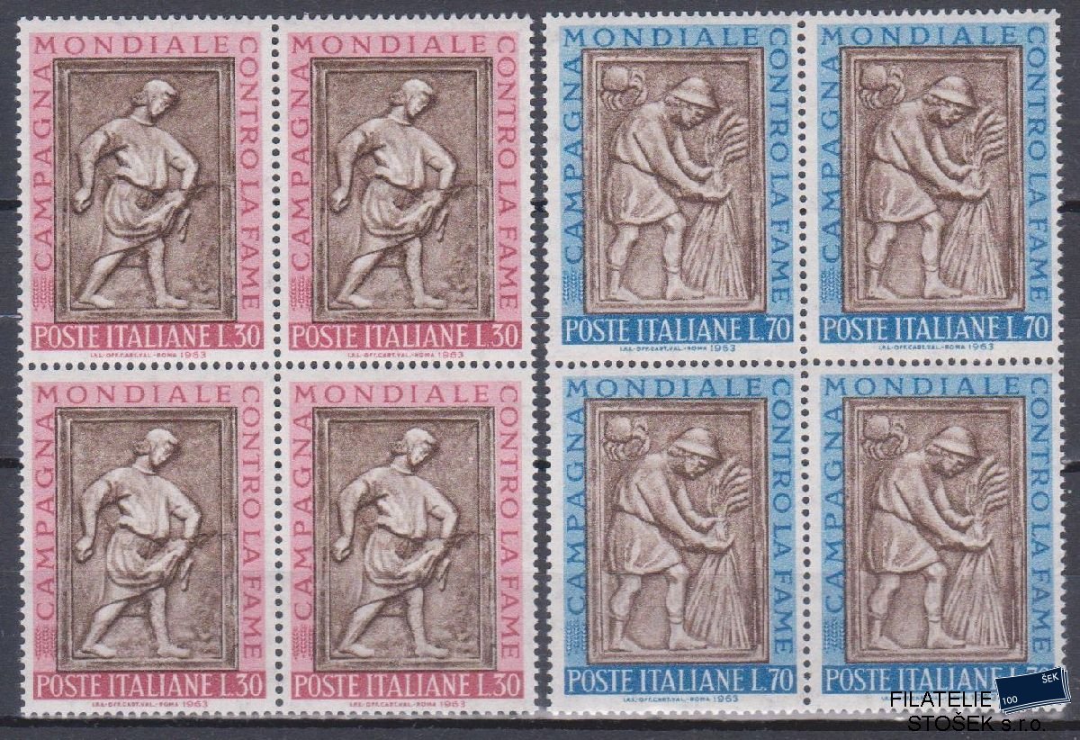Itálie známky Mi 1140-41 4 Blok