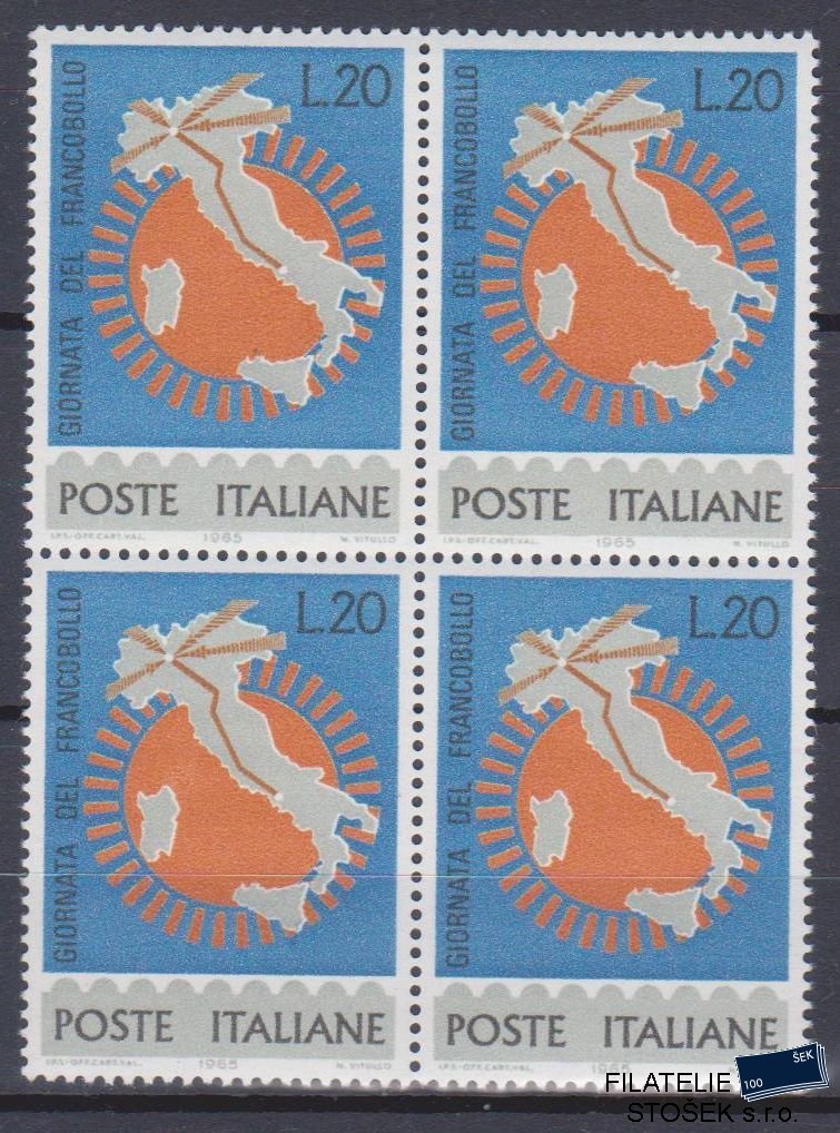 Itálie známky Mi 1195 4 Blok