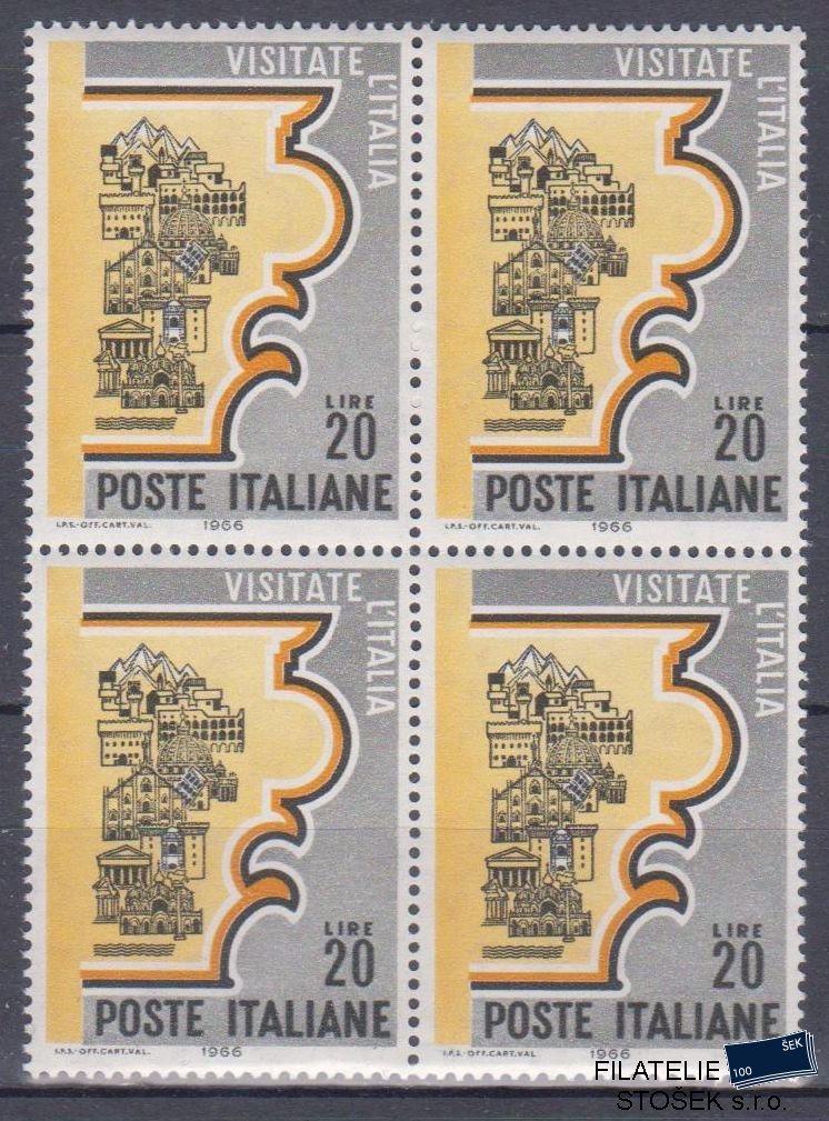 Itálie známky Mi 1210 4 Blok