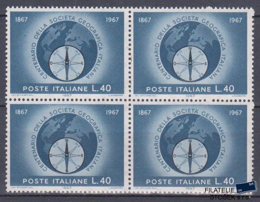 Itálie známky Mi 1220 4 Blok