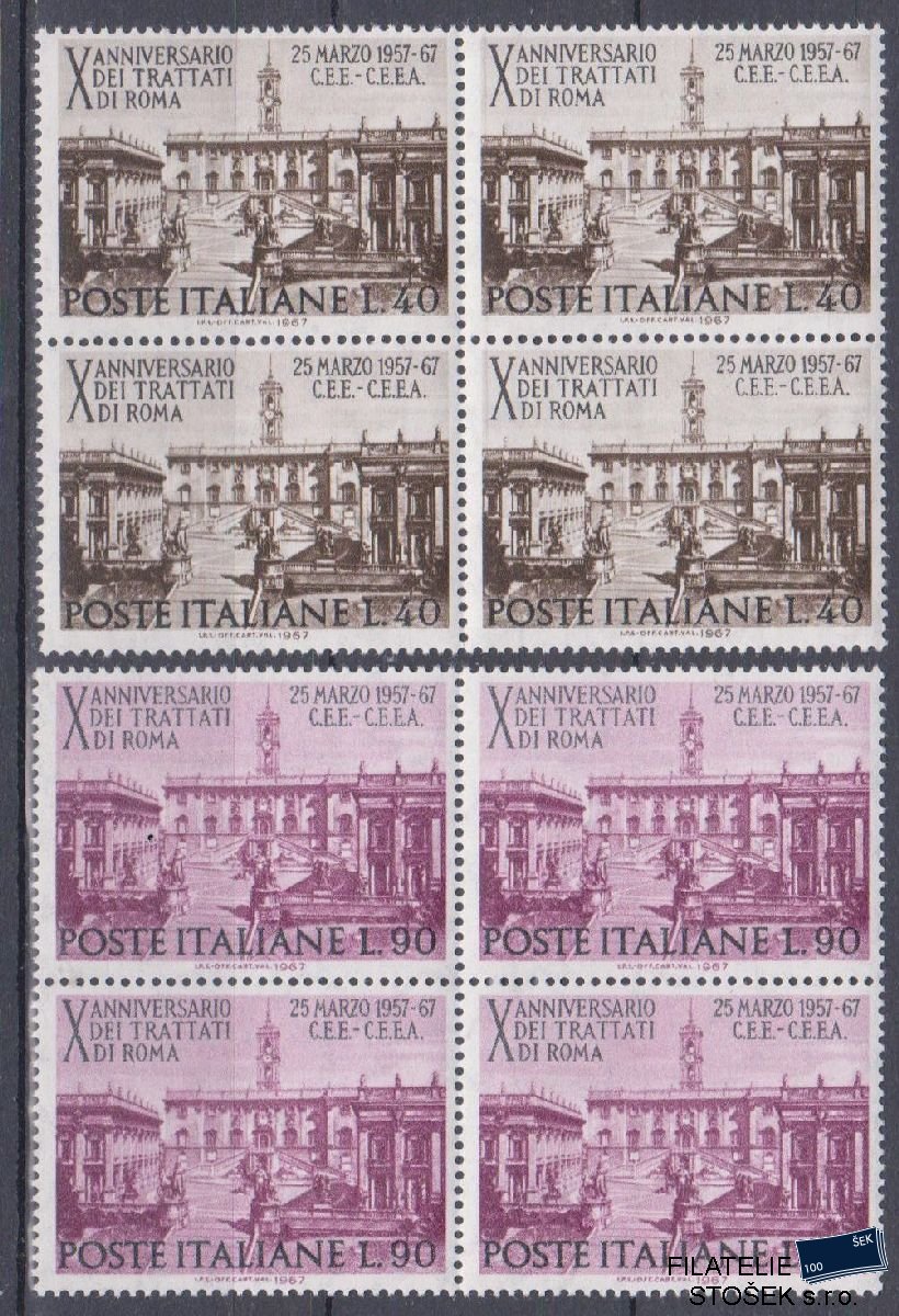 Itálie známky Mi 1221-22 4 Blok