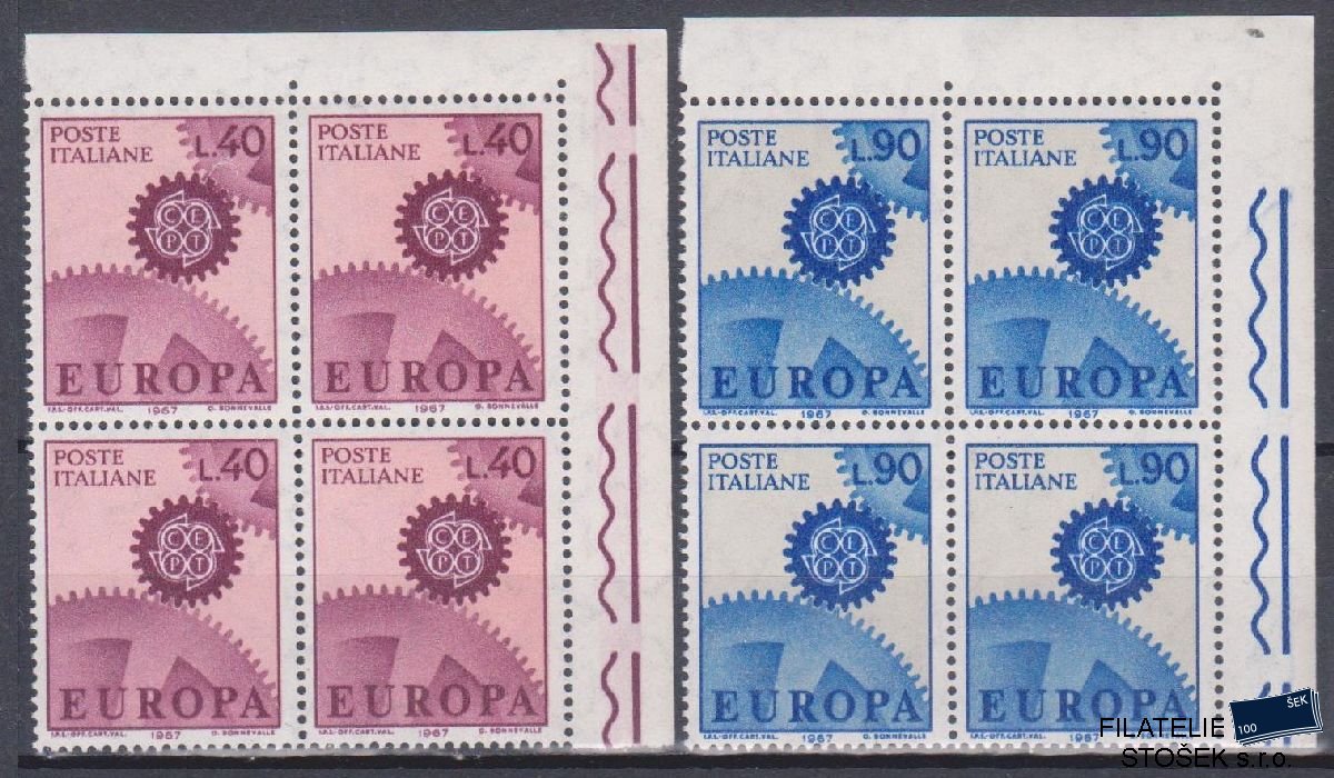 Itálie známky Mi 1224-25 4 Blok