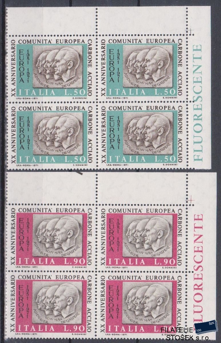 Itálie známky Mi 1333-34 4 Blok