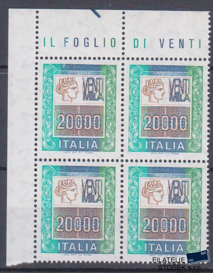 Itálie známky Mi 2001 4 Blok