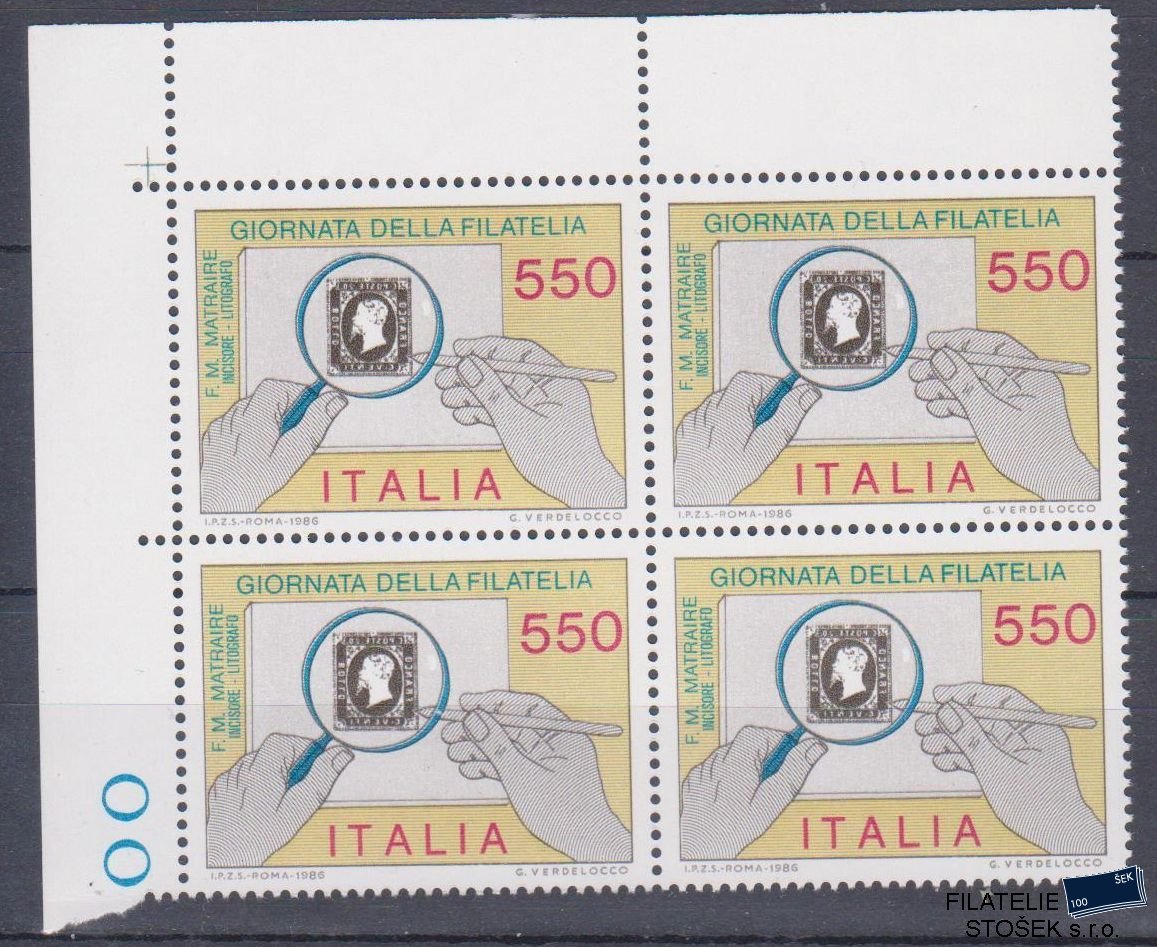 Itálie známky Mi 2000 4 Blok