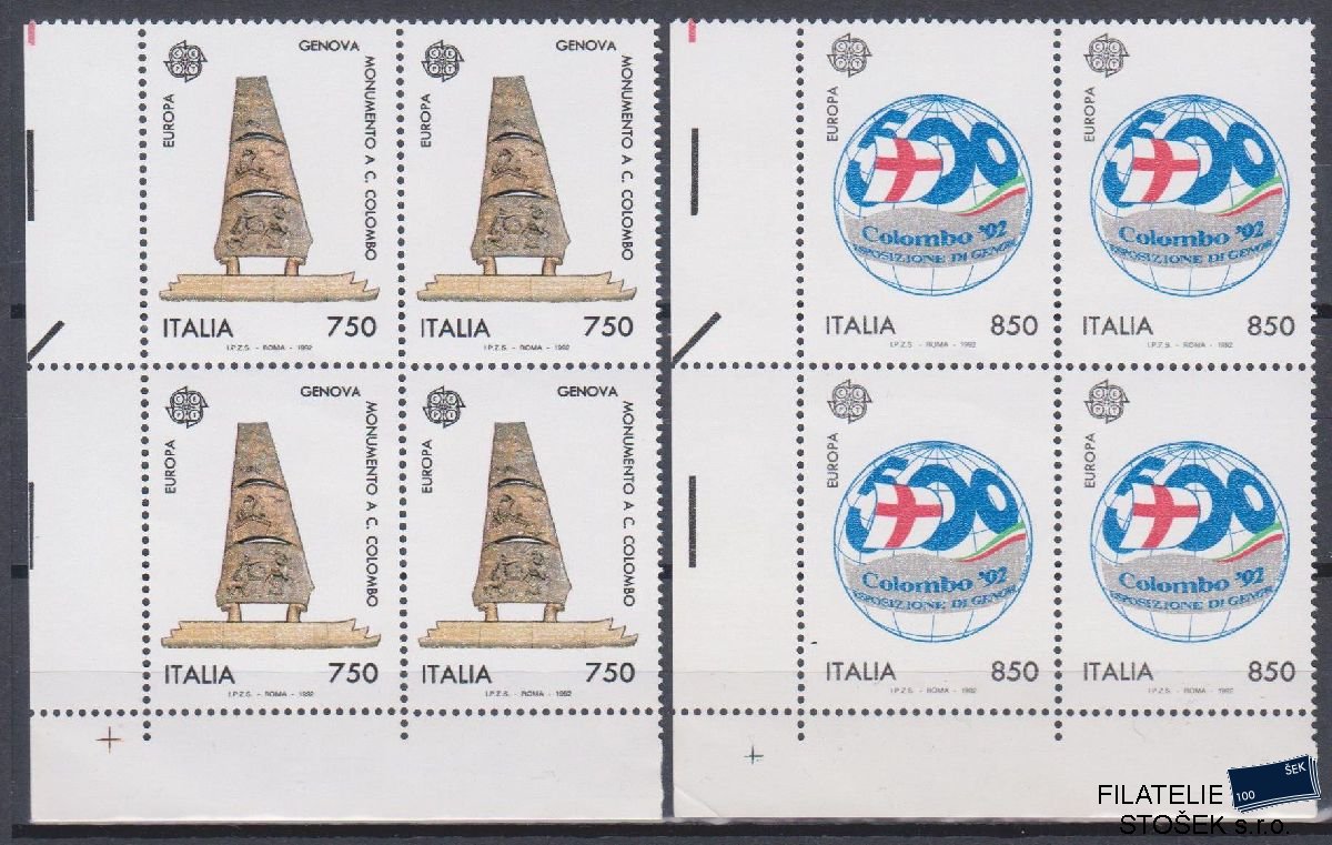 Itálie známky Mi 2213-14 4 Blok