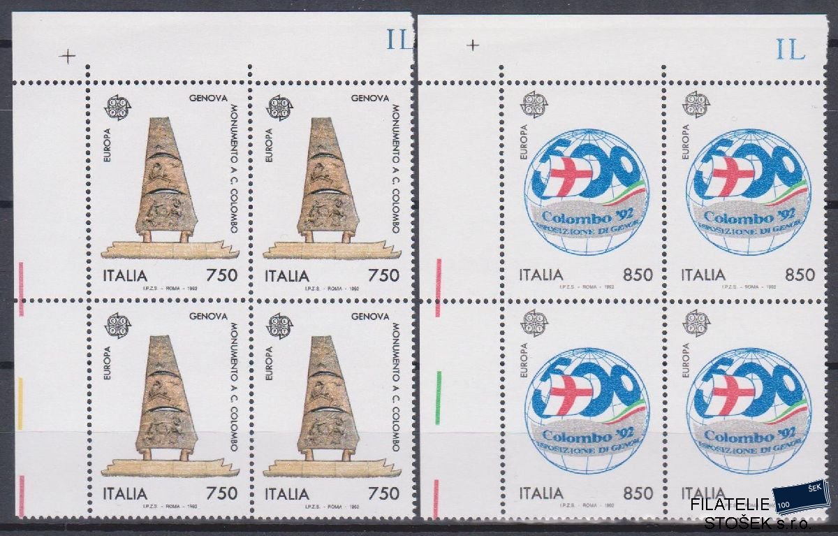 Itálie známky Mi 2213-14 4 Blok