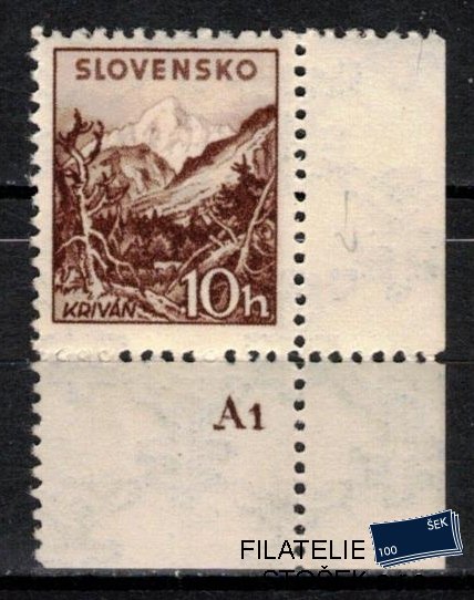 Slovenský štát známky 48 Dč A 1  Pr 2