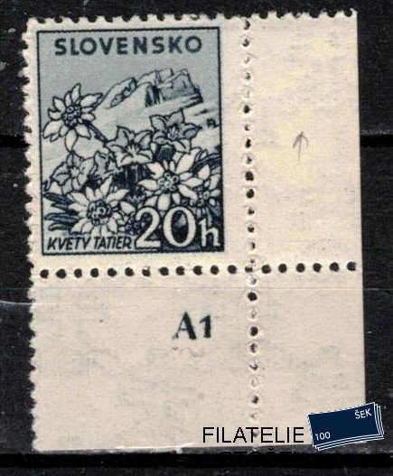 Slovenský štát známky 49 Dč A 1  Pr 1