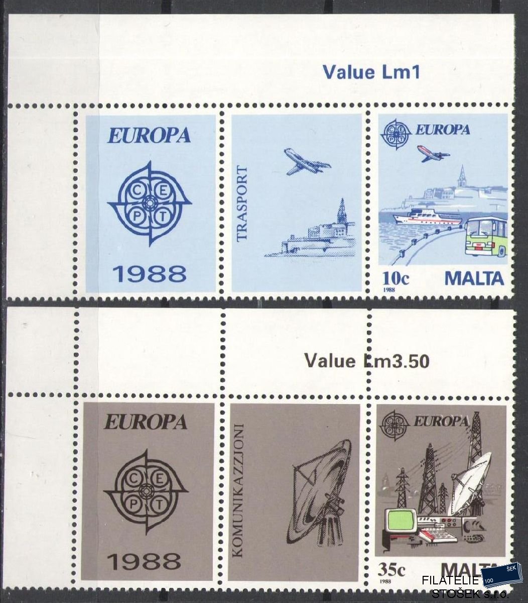 Malta známky Mi 794-95 Spojky