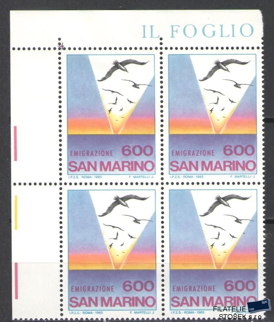 San Marino známky Mi 1315 4 Blok