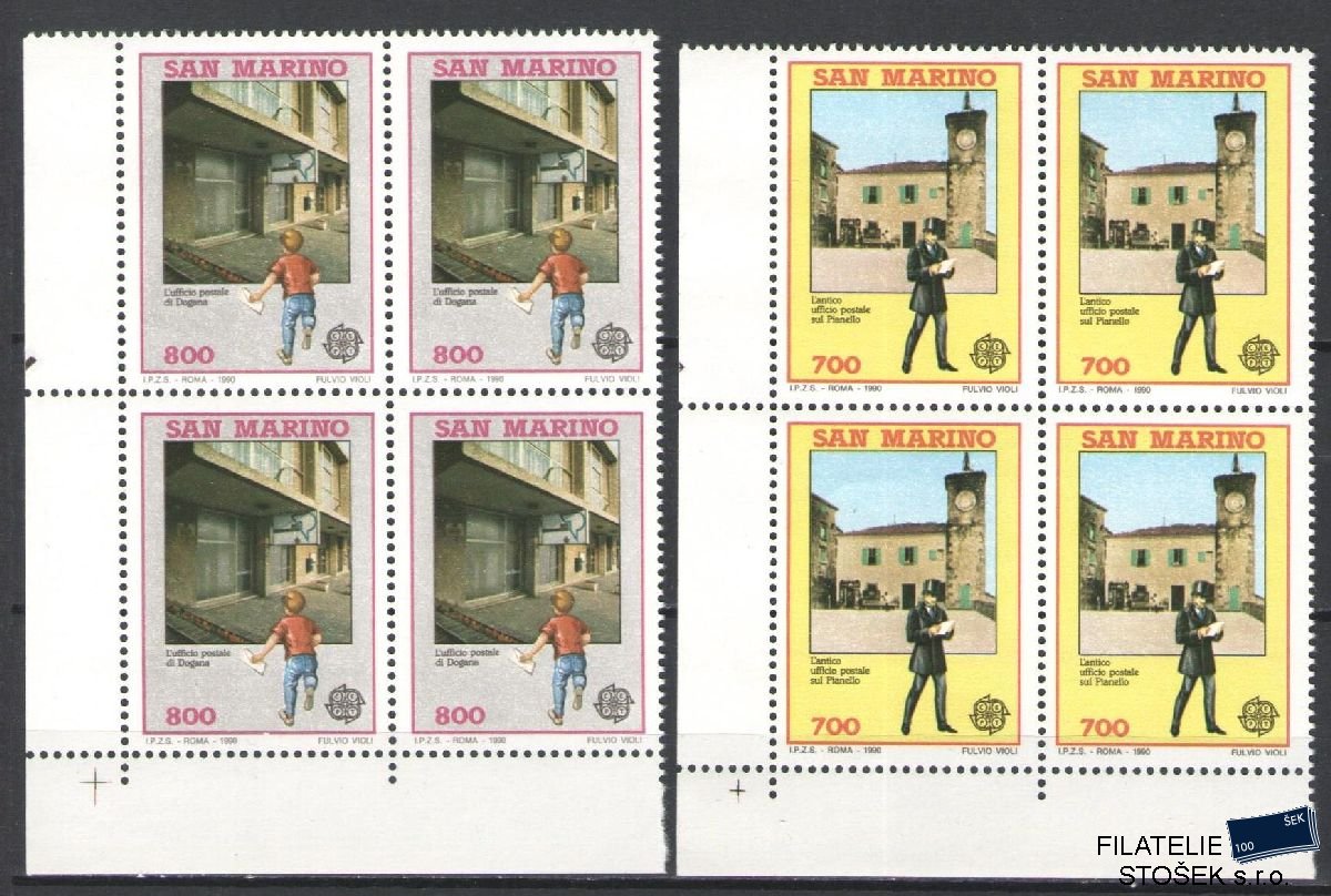 San Marino známky Mi 1342-43 4 Blok