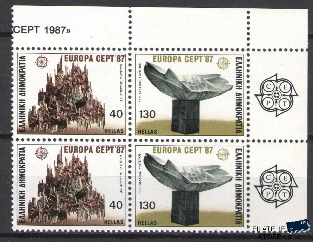 Řecko známky Mi 1651-52 4 Blok