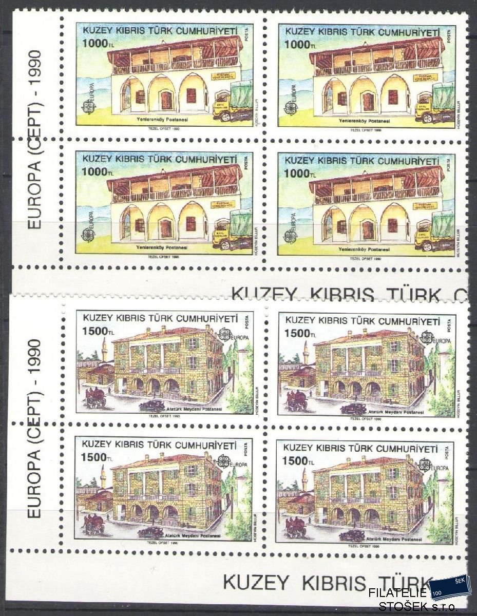 Turecký Kypr známky Mi 273-74 4 Blok