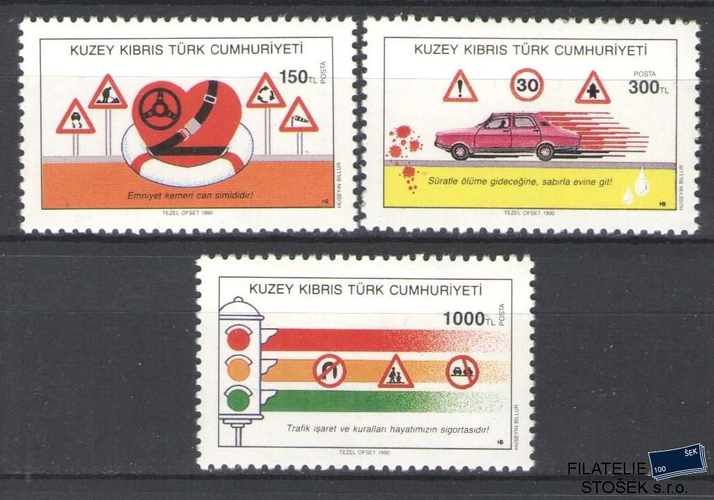 Turecký Kypr známky Mi 286-88