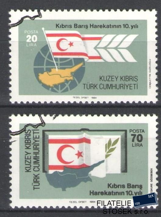 Turecký Kypr známky Mi 147-48