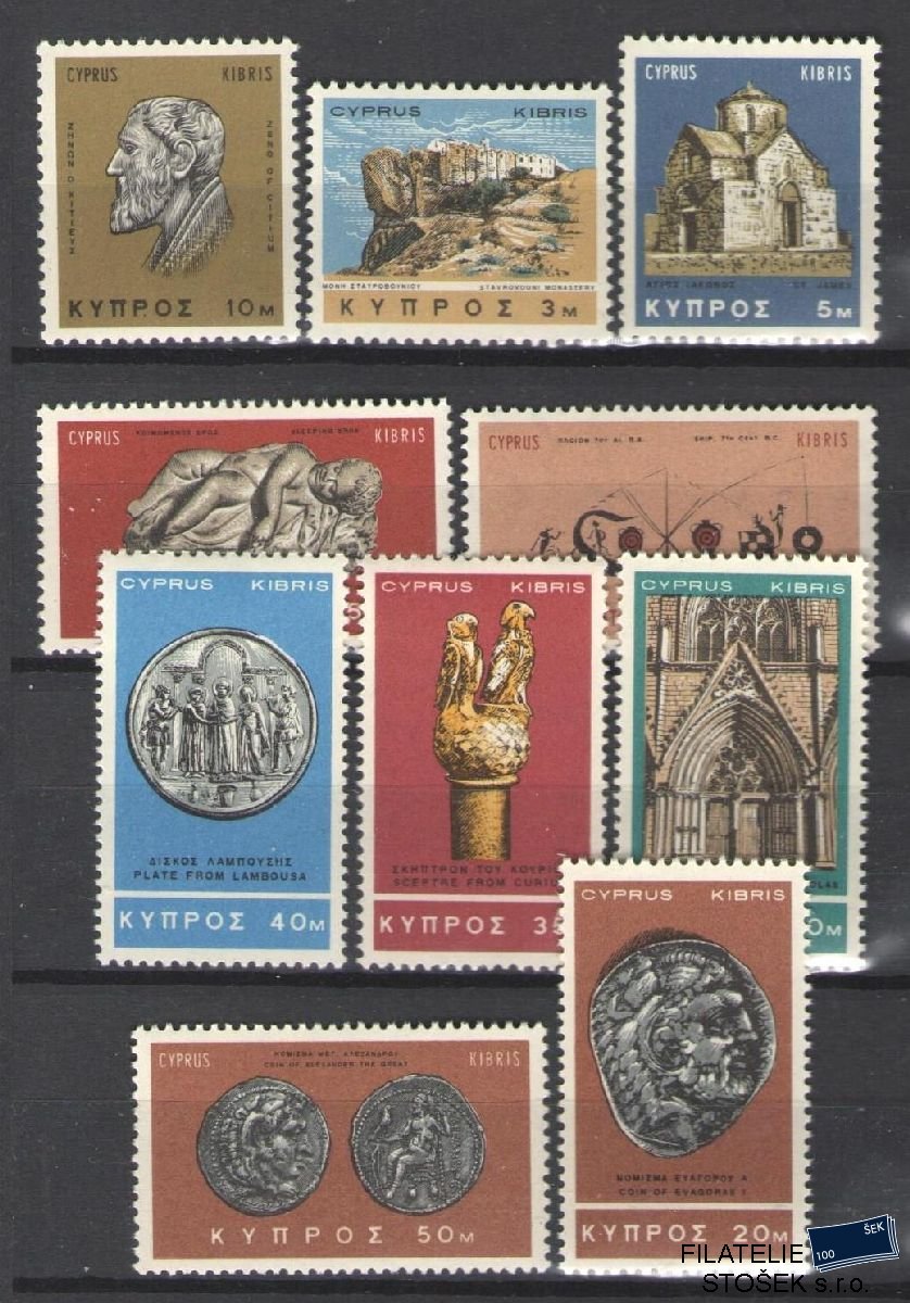 Kypr známky Mi 273-82 NK