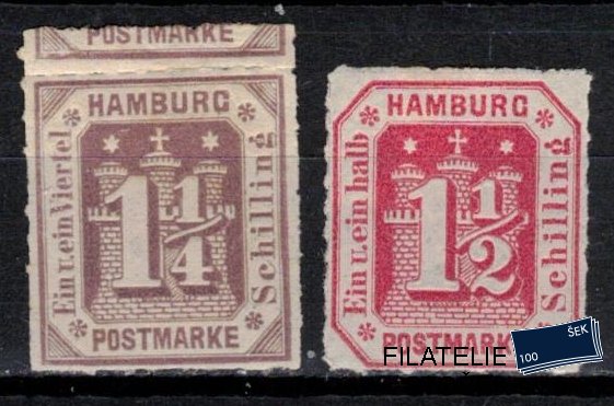 Hamburg známky Mi 20-1