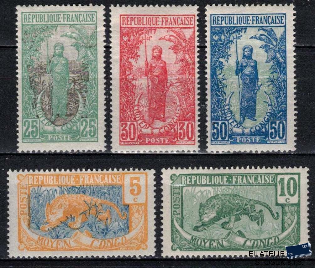 Congo známky Yv 67-71