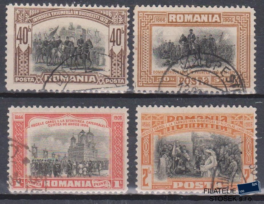 Rumunsko známky Mi 193-96 Sestava