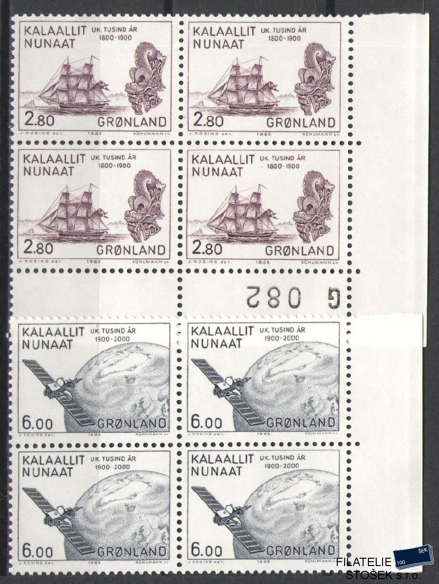 Grónsko známky Mi 157-58 4 Blok