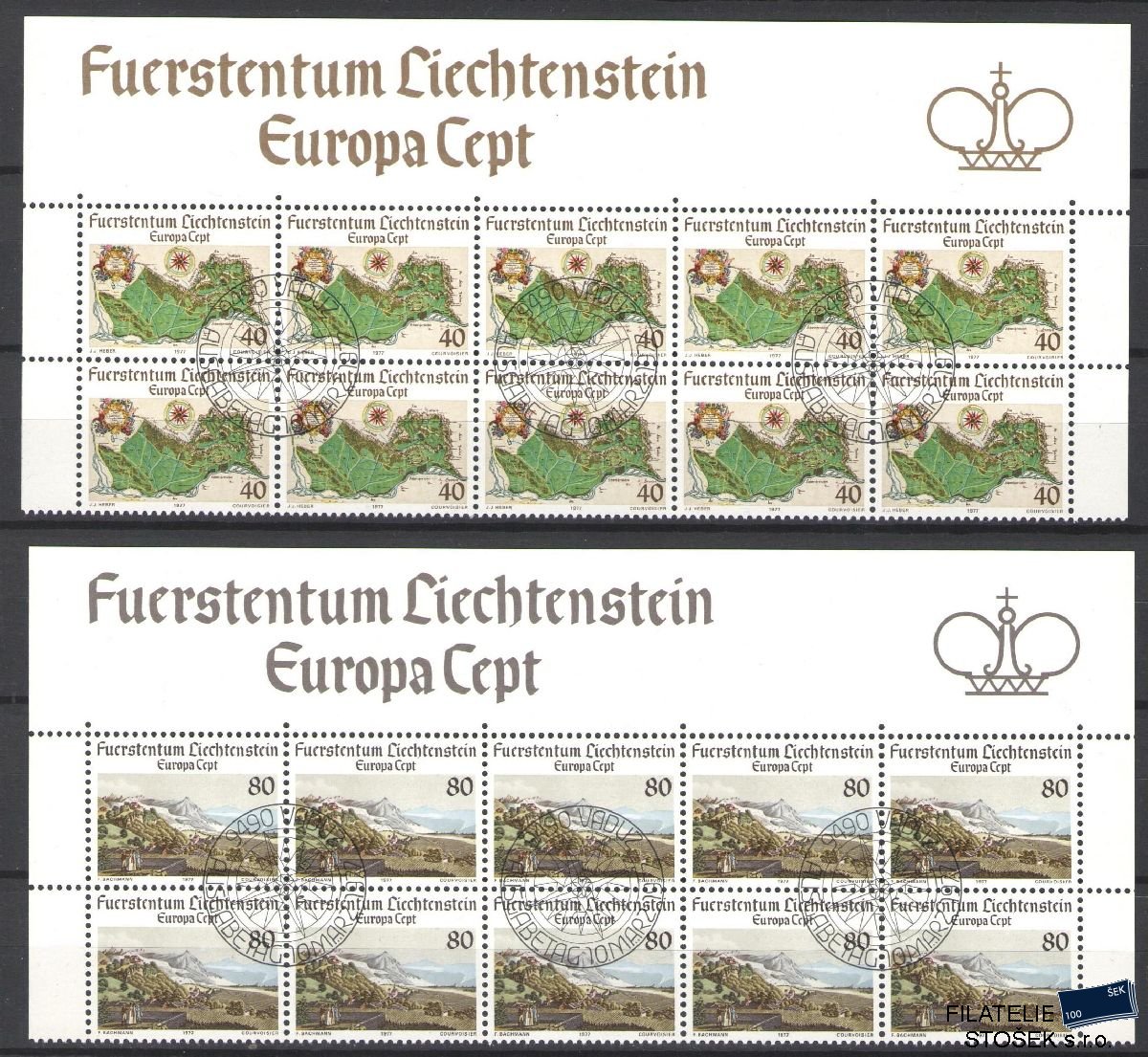 Liechtenstein známky Mi 667-68 10 Blok