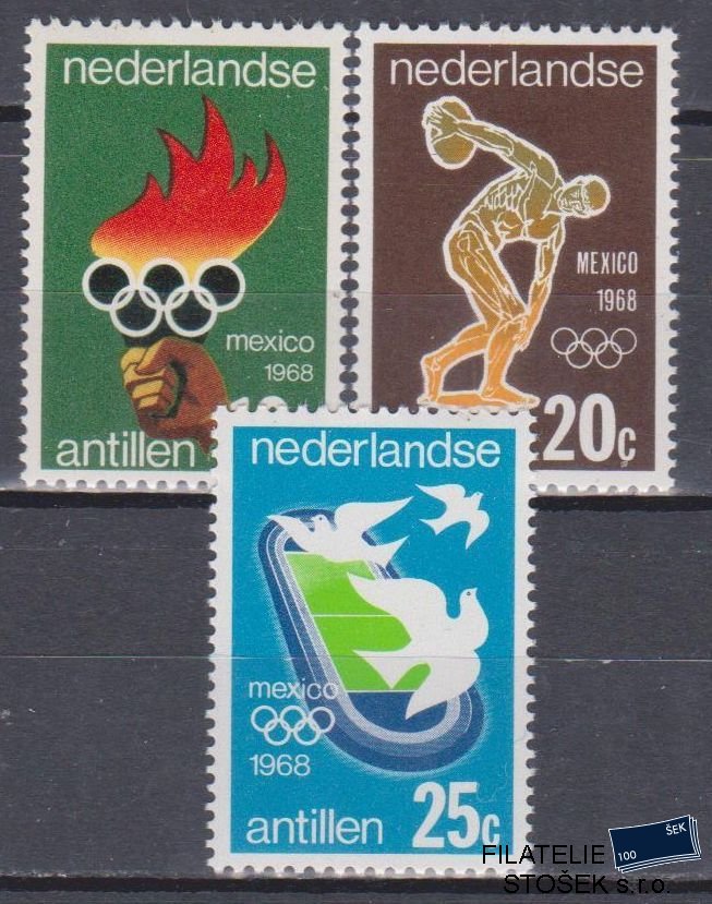 Niederlandse Antillen známky Mi 187-89