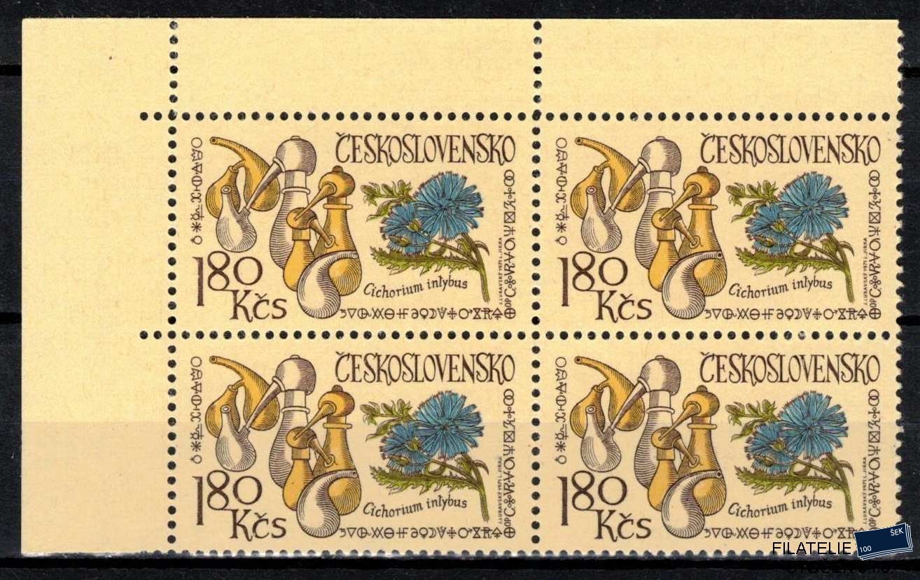 ČSSR známky 1918 Čtyřblok rohový