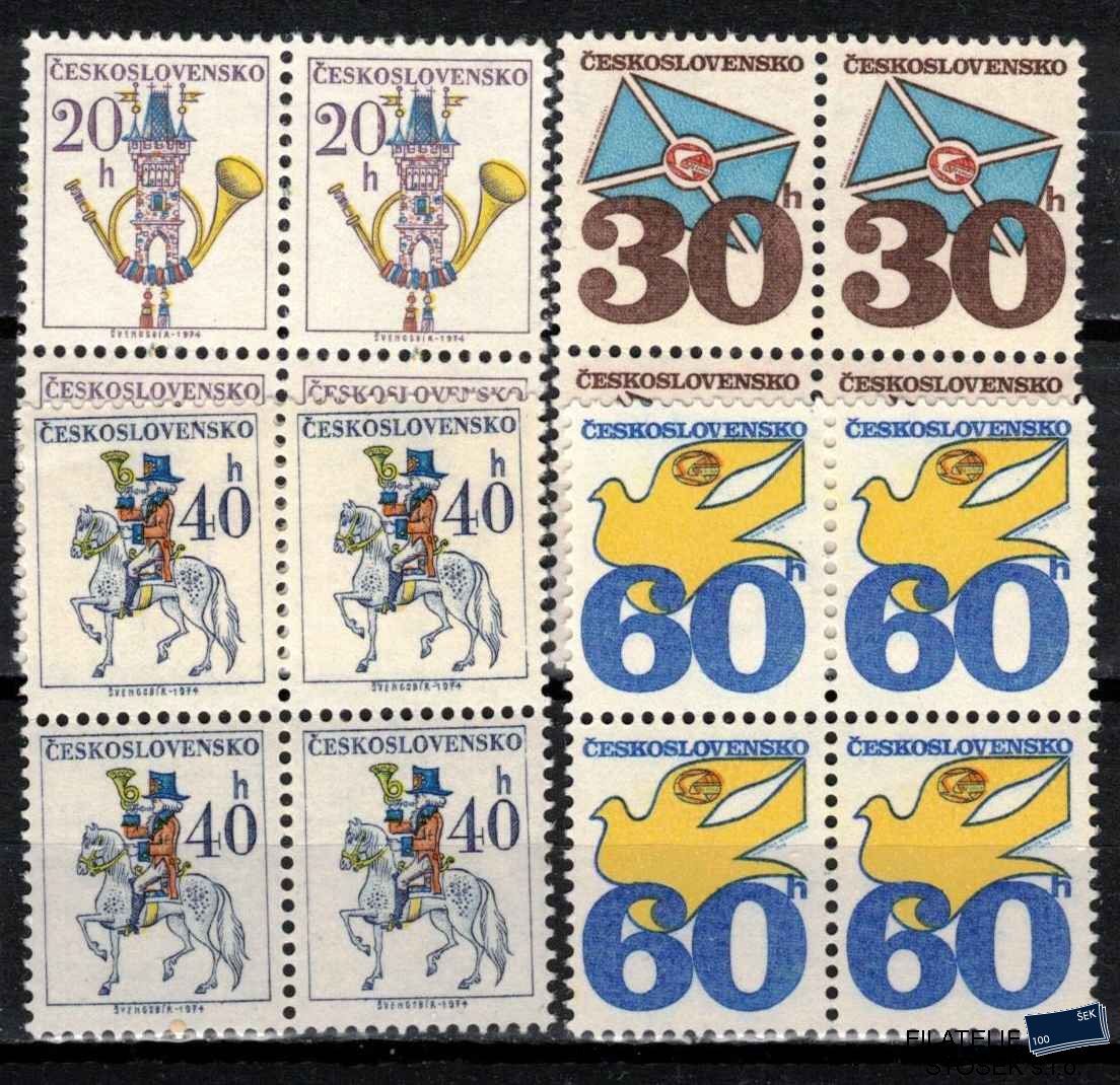 ČSSR známky 2110-3 Čtyřbloky