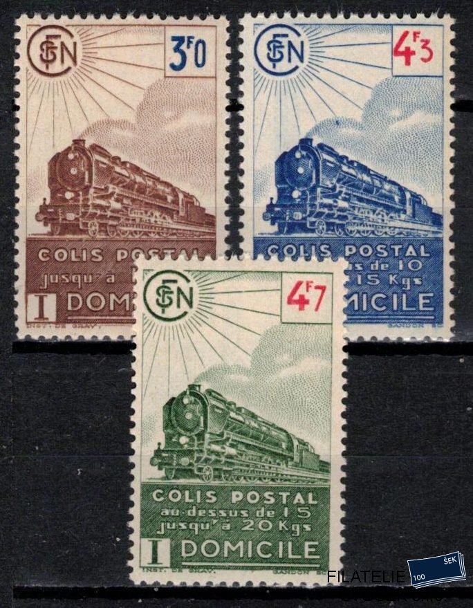 Francie známky CPS Yv 208-10