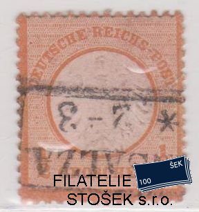 Deutsches Reich známky Mi 3 KVP Svítí