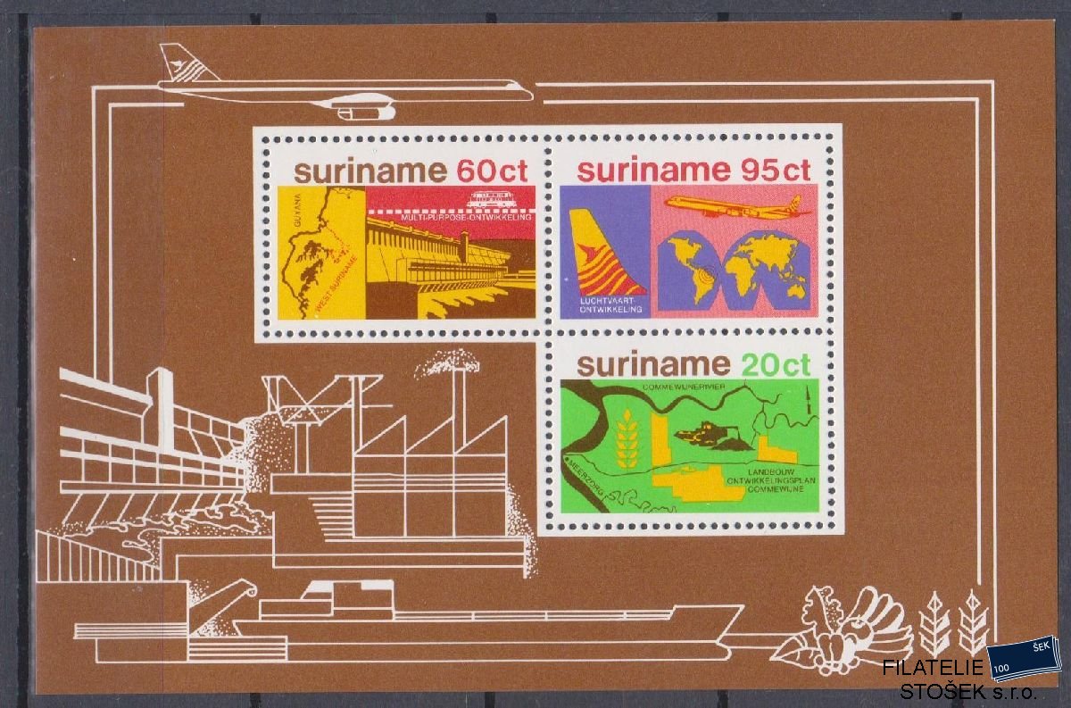 Surinam známky Mi Blok 21