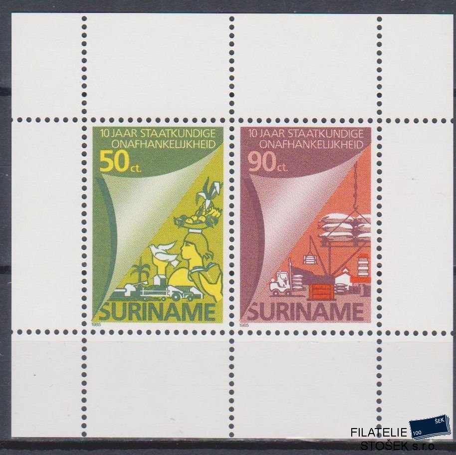 Surinam známky Mi Blok 42