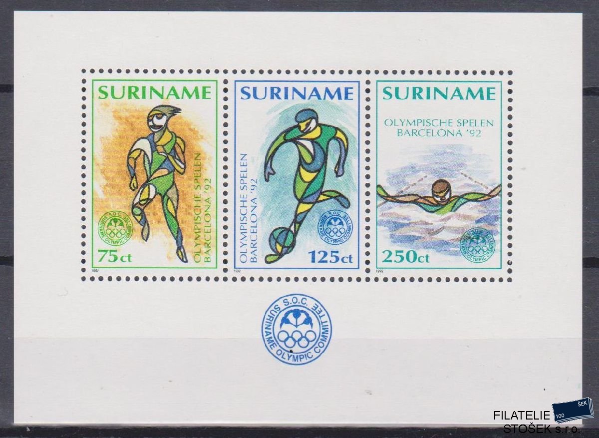Surinam známky Mi Blok 58