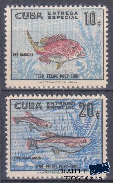 Kuba známky Mi 0607-8 sestava známek