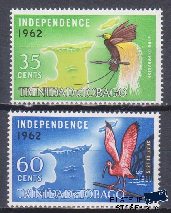 Trinidad Tobago známky Mi 0192-3 NK jen ptáci