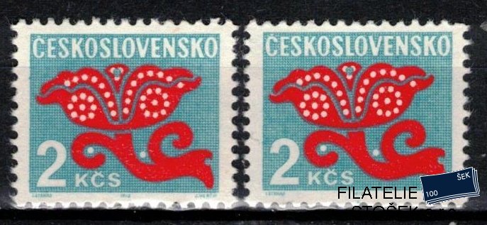 Československo známky D 99 papír bp+OZ