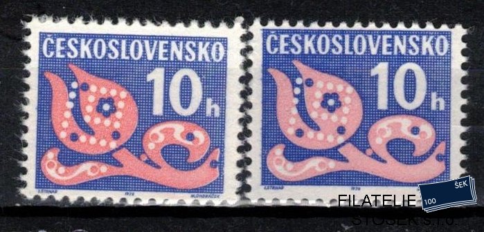 Československo známky D 92 papír bp+OZ