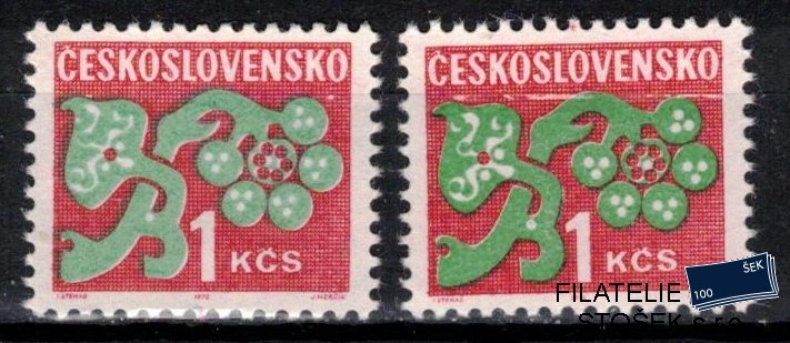 Československo známky D 97 papír bp+OZ
