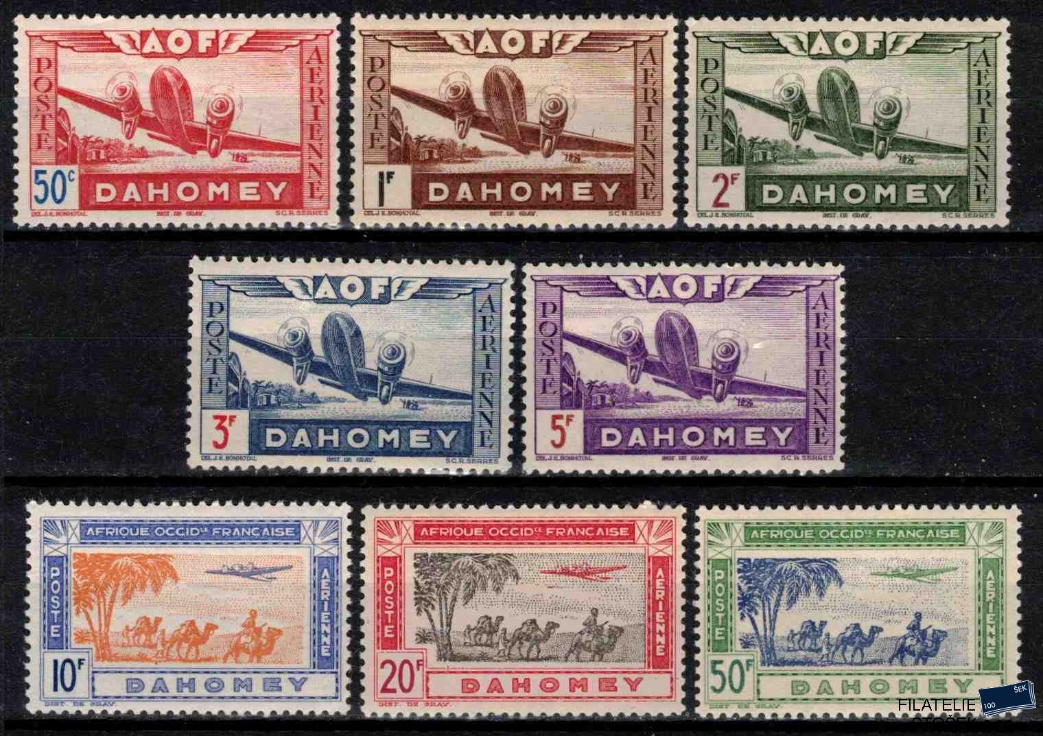 Dahomey známky Yv PA 10-17