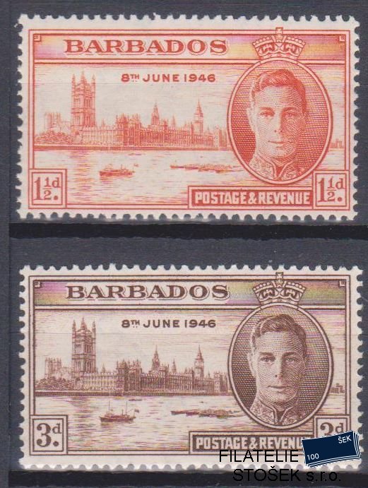 Barbados známky Mi 175-76 DVL