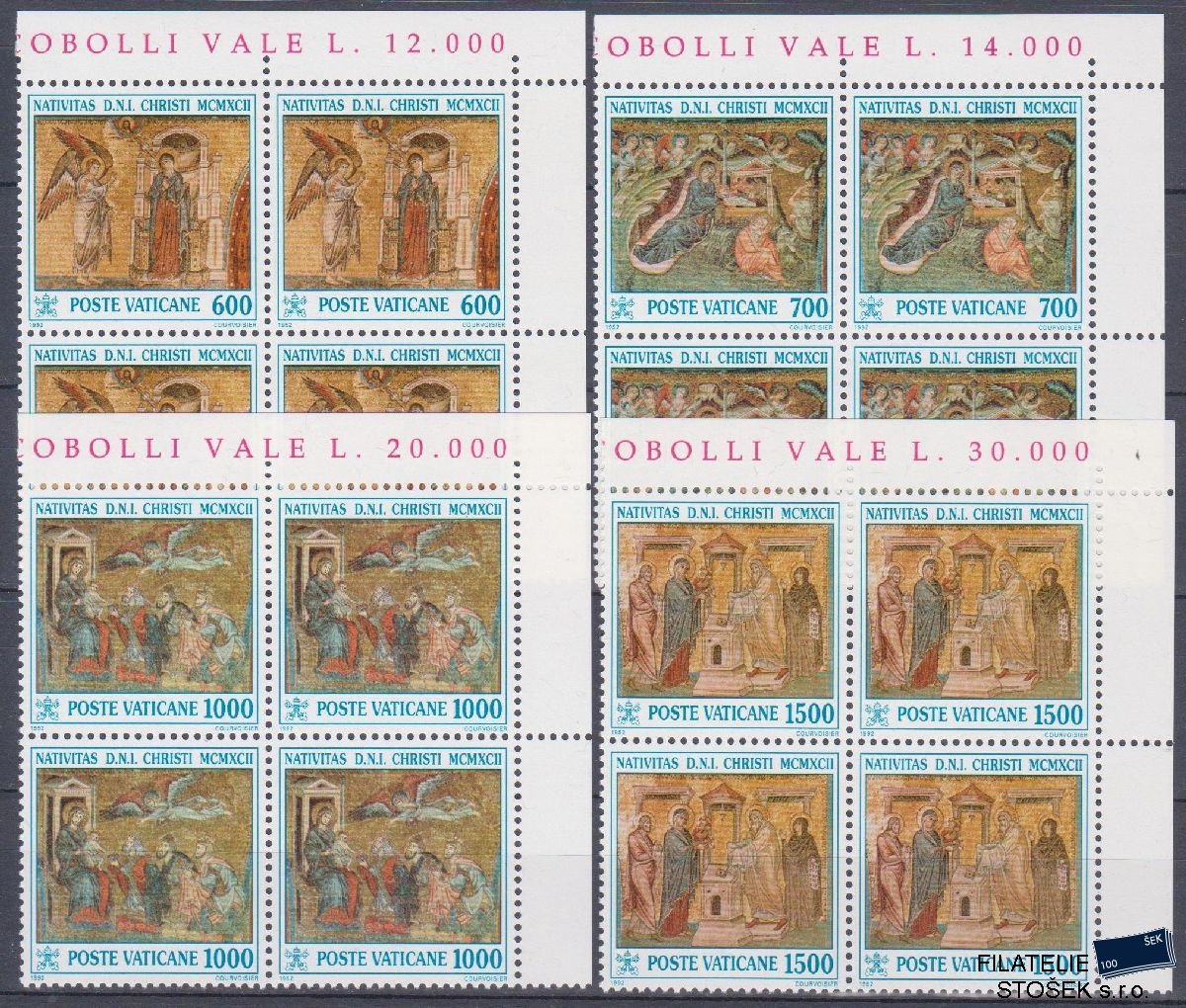 Vatikán známky Mi 1075-78 4 Blok