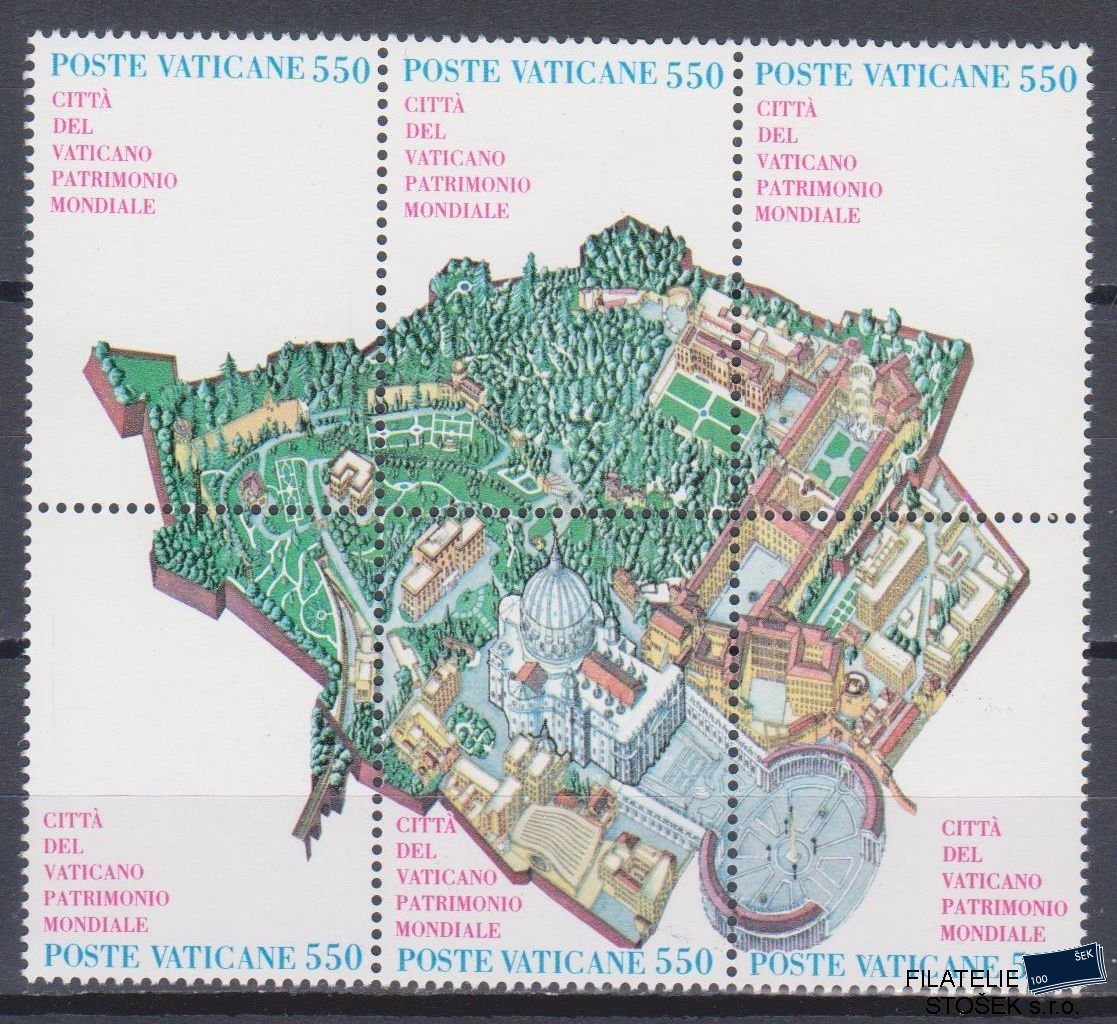 Vatikán známky Mi 883-88 6 Blok