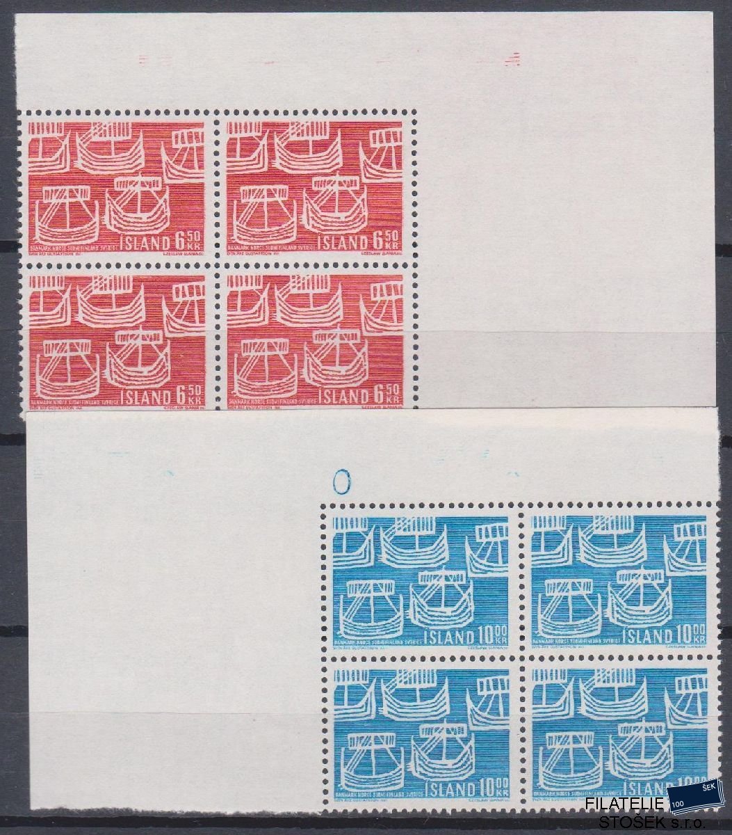 Island známky Mi 426-27 4 Blok
