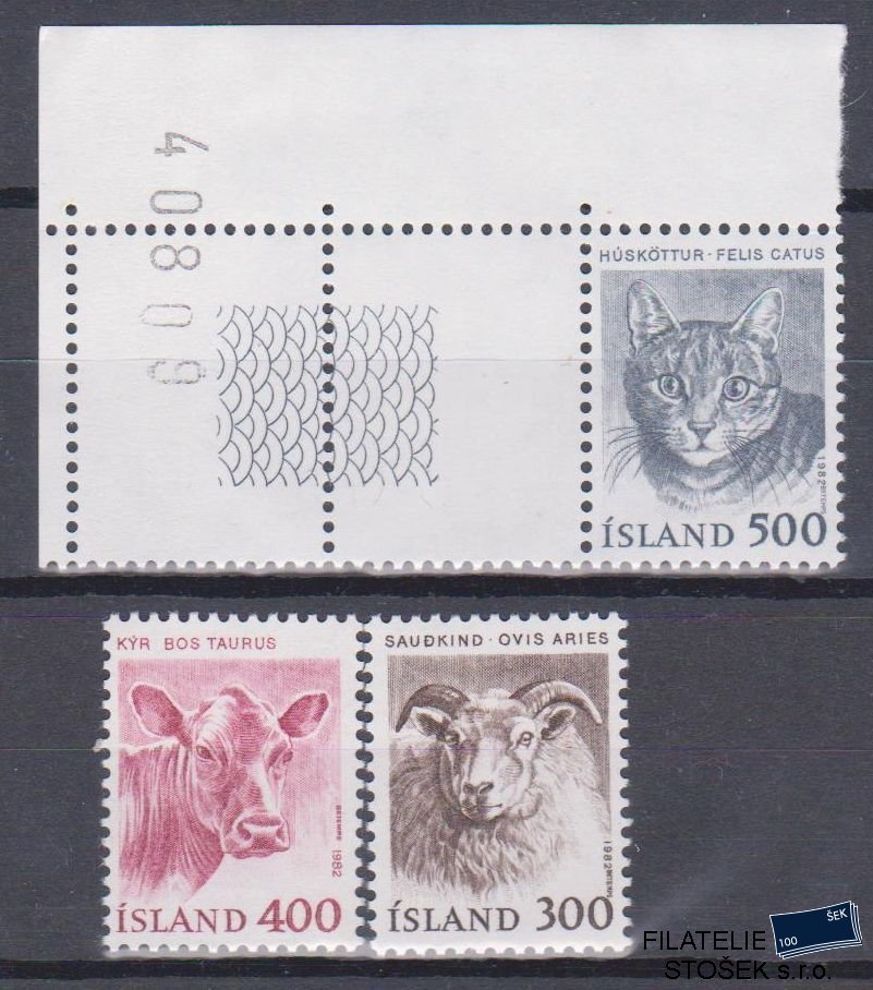 Island známky Mi 580-82